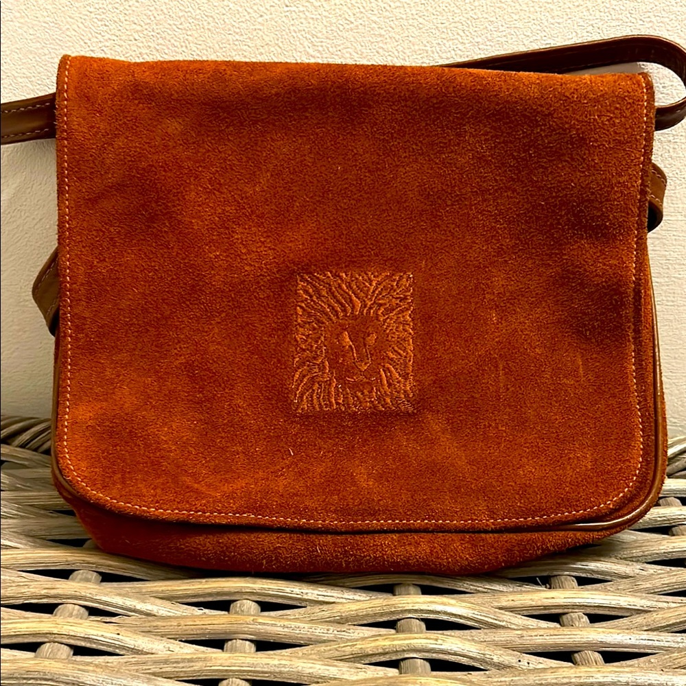 Anne Klein Sport Brown Messenger Bag with Flap Closure